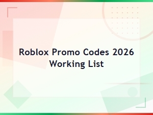 Roblox Promo Codes 2026 Working List - Free Items & Rewards