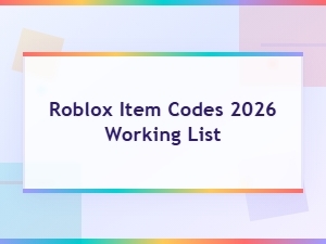 Roblox Item Codes 2026: Working List of All Active Codes